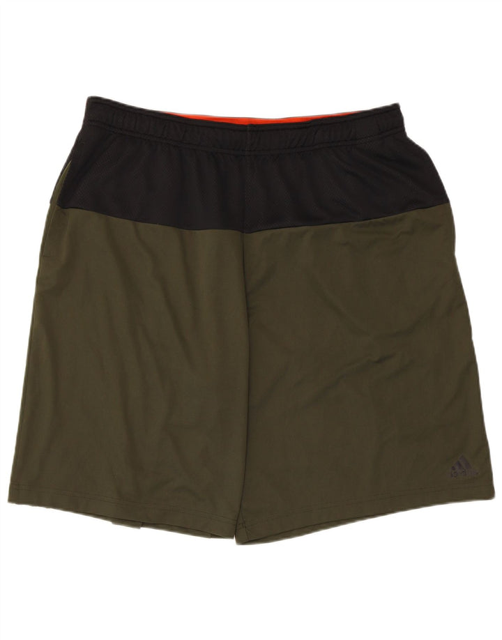 Adidas Herren Graphic Sport Shorts XL Khaki Colourblock Polyester