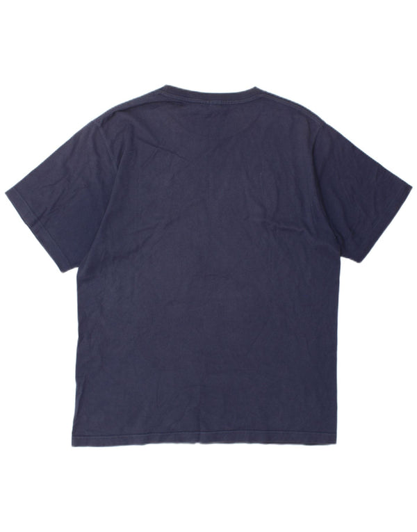 Nike Herren Grafik T-Shirt Top UK 39/41 Medium Marineblau Baumwolle