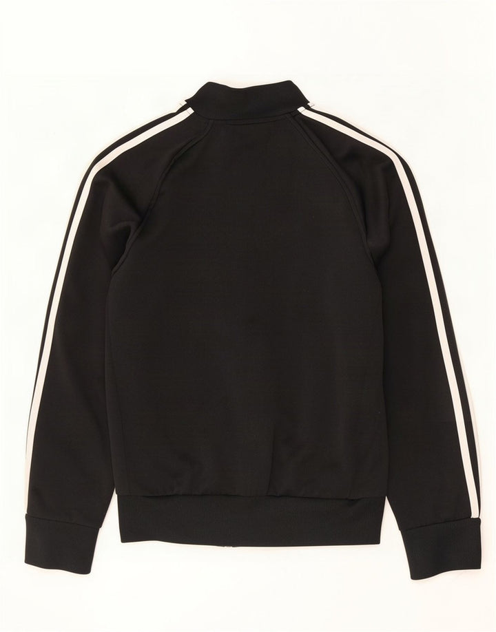 Adidas Damen Trainingsanzug Top Jacke UK 10 Small Schwarz Polyester