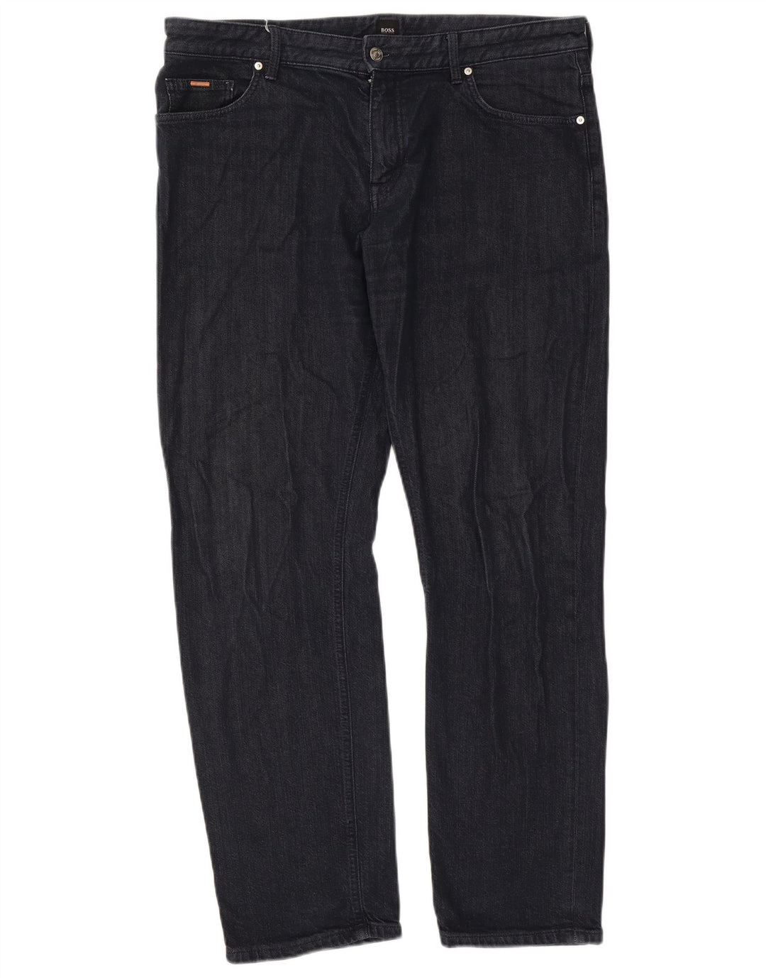 Hugo Boss Herren Stretch Straight Jeans W38 L31 Marineblau