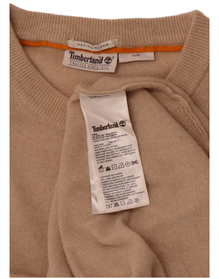 TIMBERLAND Herren-Pullover mit Rundhalsausschnitt, kleine beige Wolle