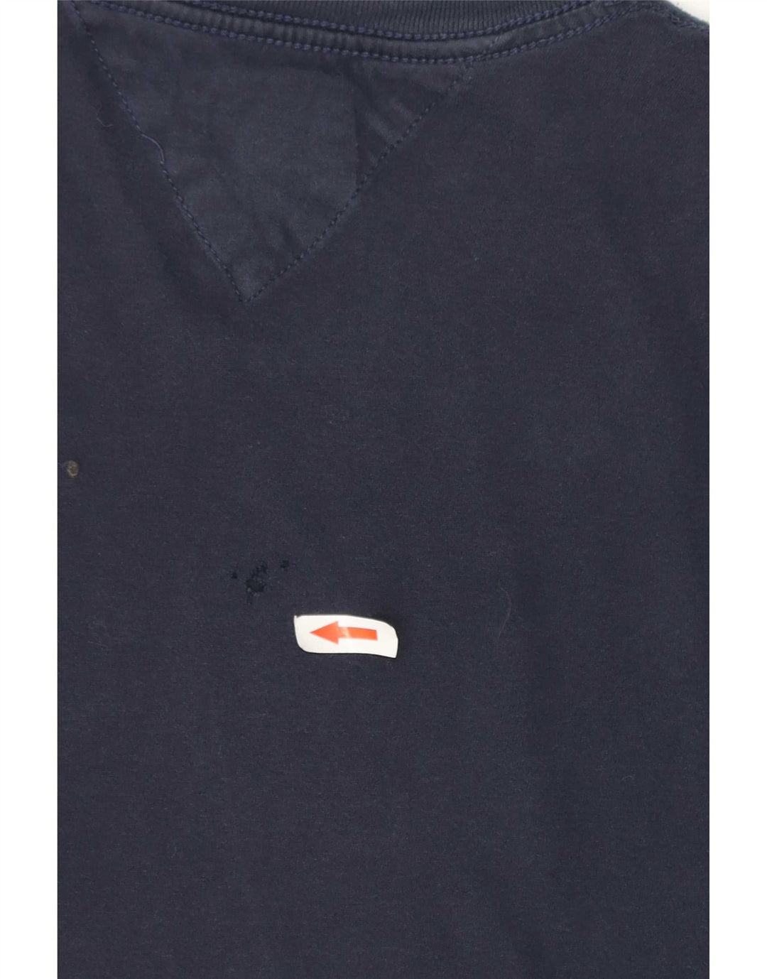 Tommy Hilfiger Herren-T-Shirt mit Grafik, mittelmarineblaue Baumwolle