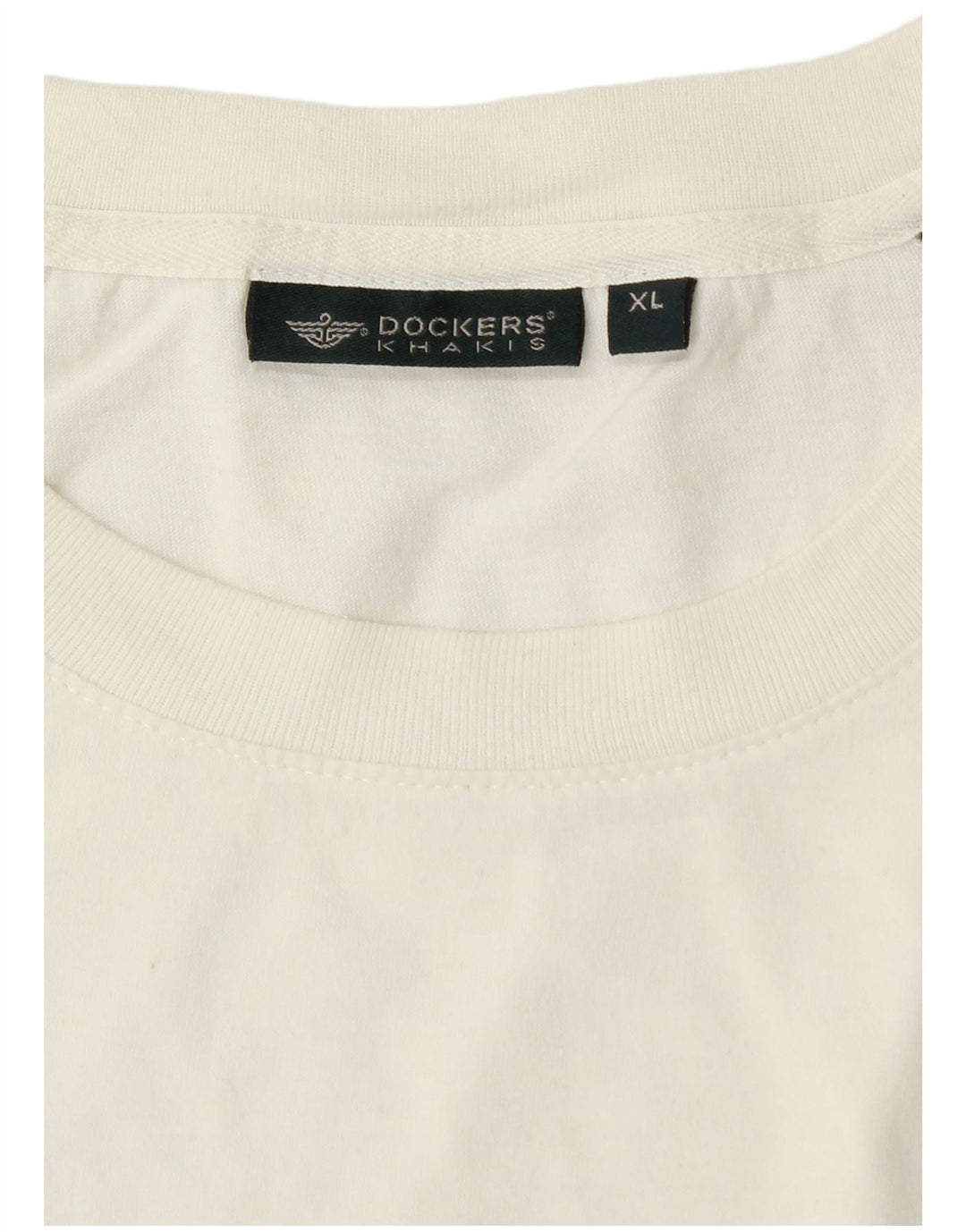 Dockers Herren Khakis T-Shirt Top XL Weiß Farbblock