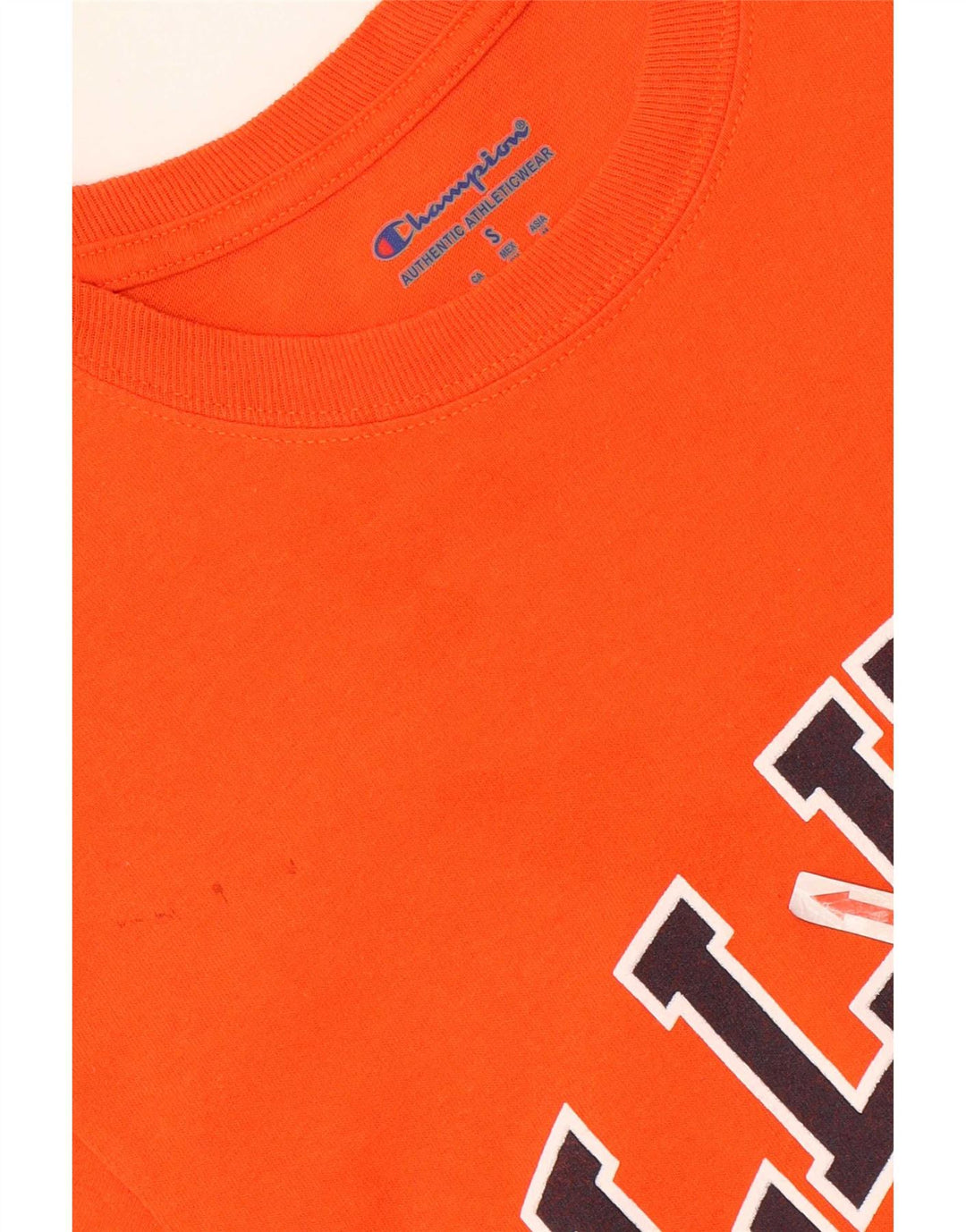 Champion Herren-T-Shirt „Illinois“ mit Grafik, Größe S, Orange