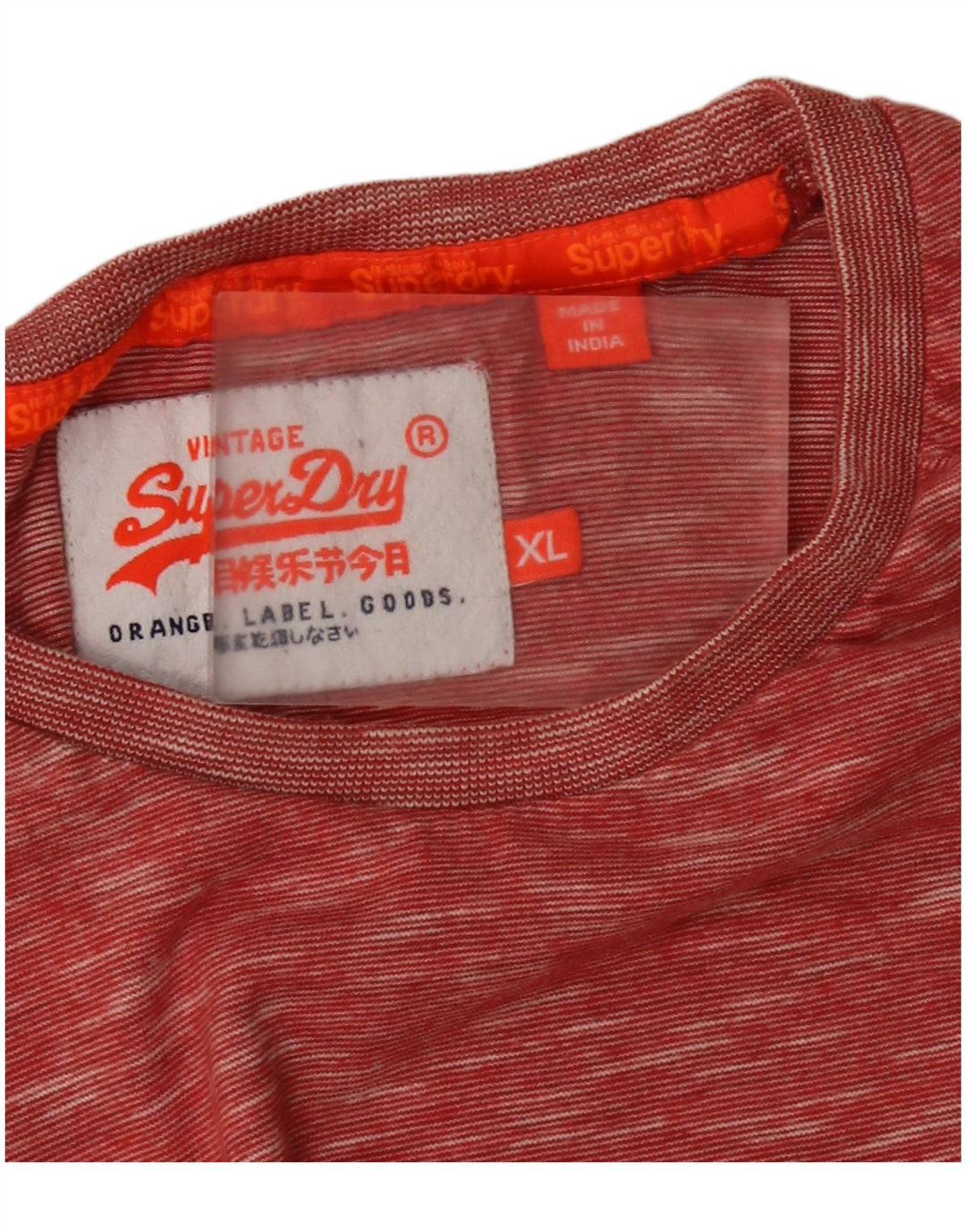 Superdry Herren T-Shirt Top XL Rot meliert