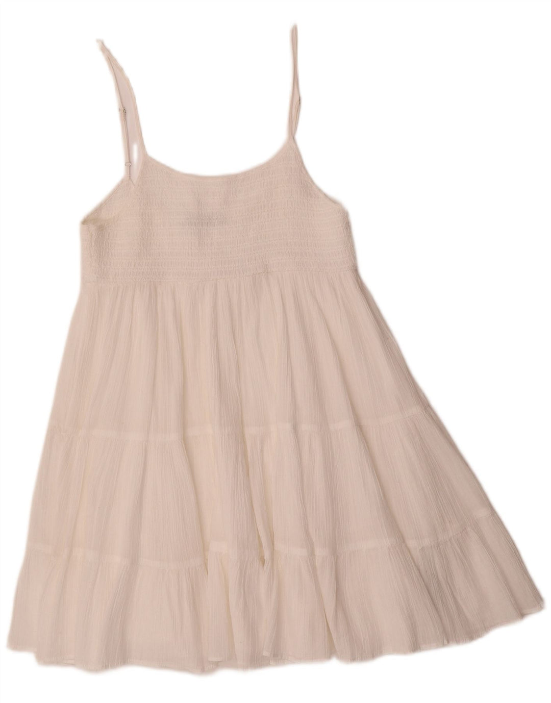 Zara Damen Sommerkleid UK 12 Mittelweißes Polyester