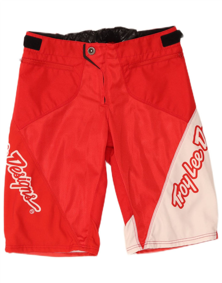 Troy Lee Designs Herren Motorstyle Graphic Shorts Medium W32 Rot Farbblock