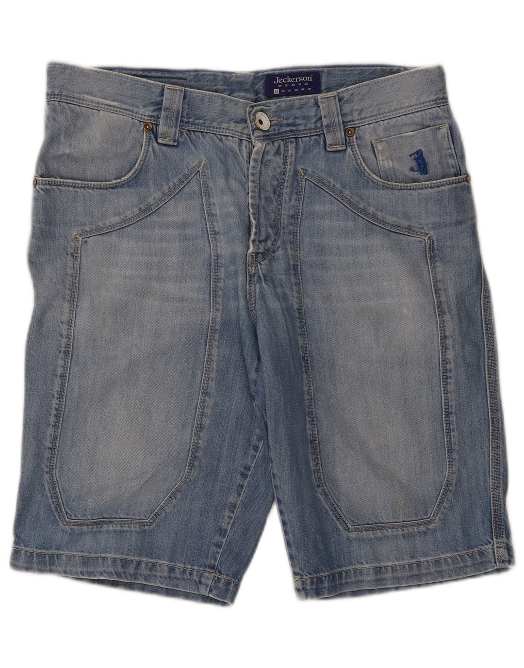 Jeckerson Herren Jeansshorts W33 Mittelblau