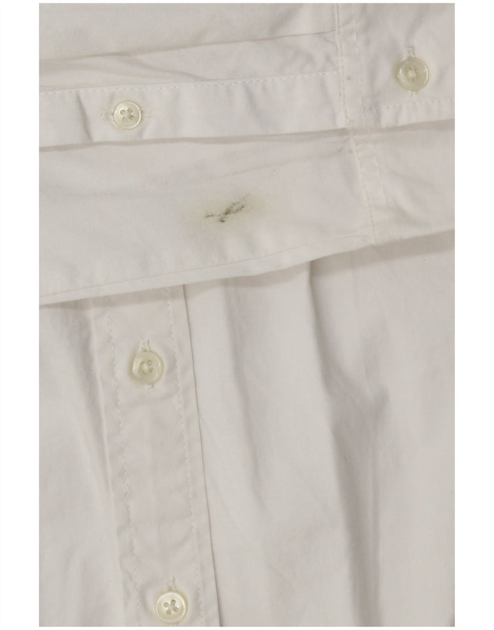J. Crew Slim-Hemd für Damen, US 8, mittelweiße Baumwolle