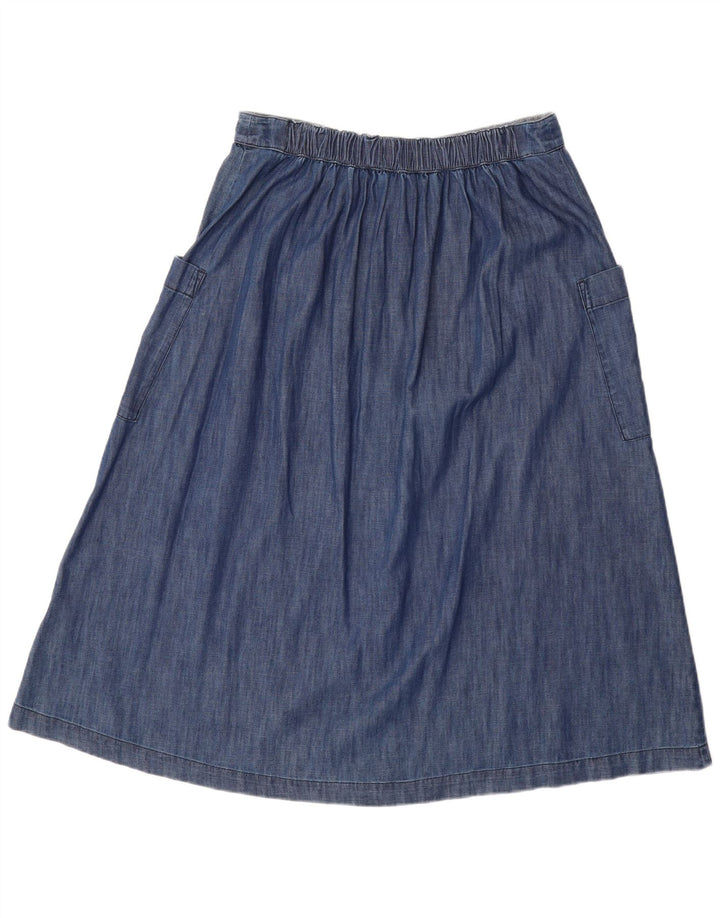 WHITE STUFF Womens High Waist Denim Skirt W30 Medium Blue Cotton