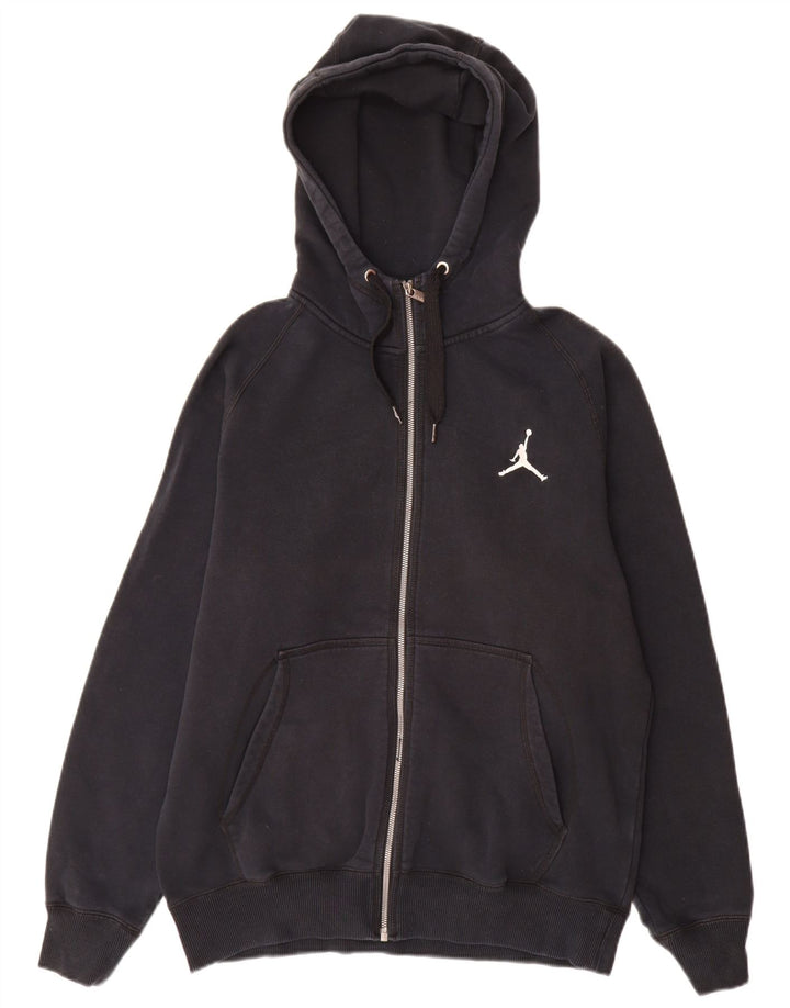 Jordan Herren-Kapuzenpullover mit Reißverschluss, mittelschwarz, Baumwolle