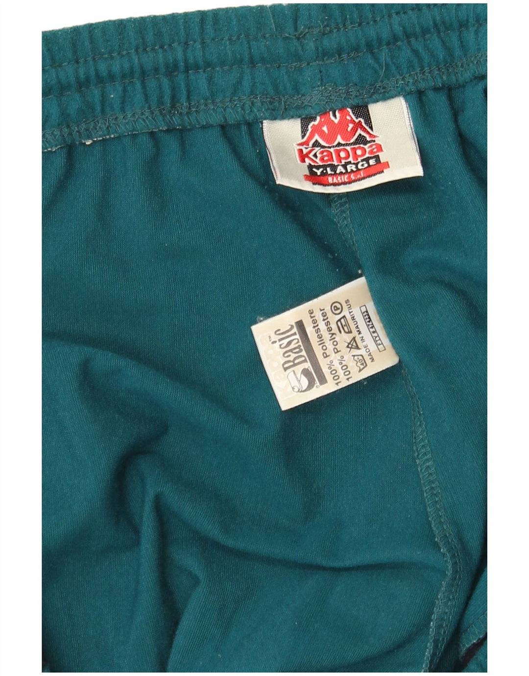 Kappa Herren-Trainingshose mit Grafik, groß, blaues Farbblock-Polyester