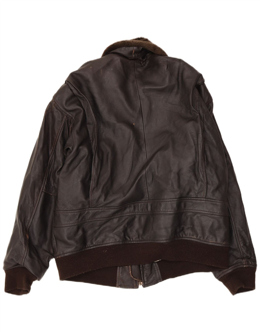 Vintage Herren Lederjacke UK 42 XL Braunes Leder