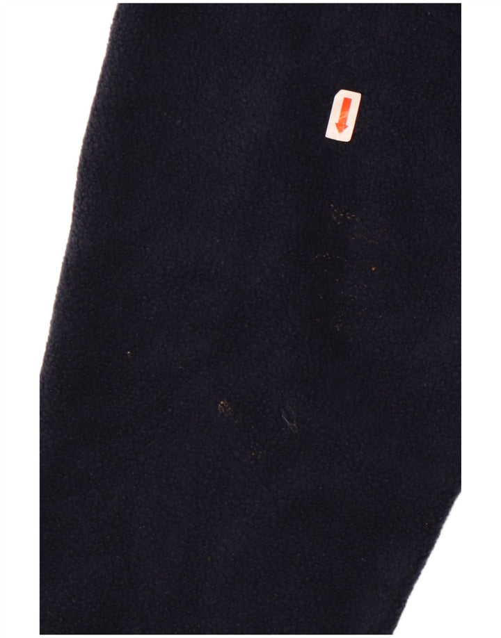 Kappa Herren-Fleecepullover mit Reißverschluss am Hals, mittleres marineblaues Polyester