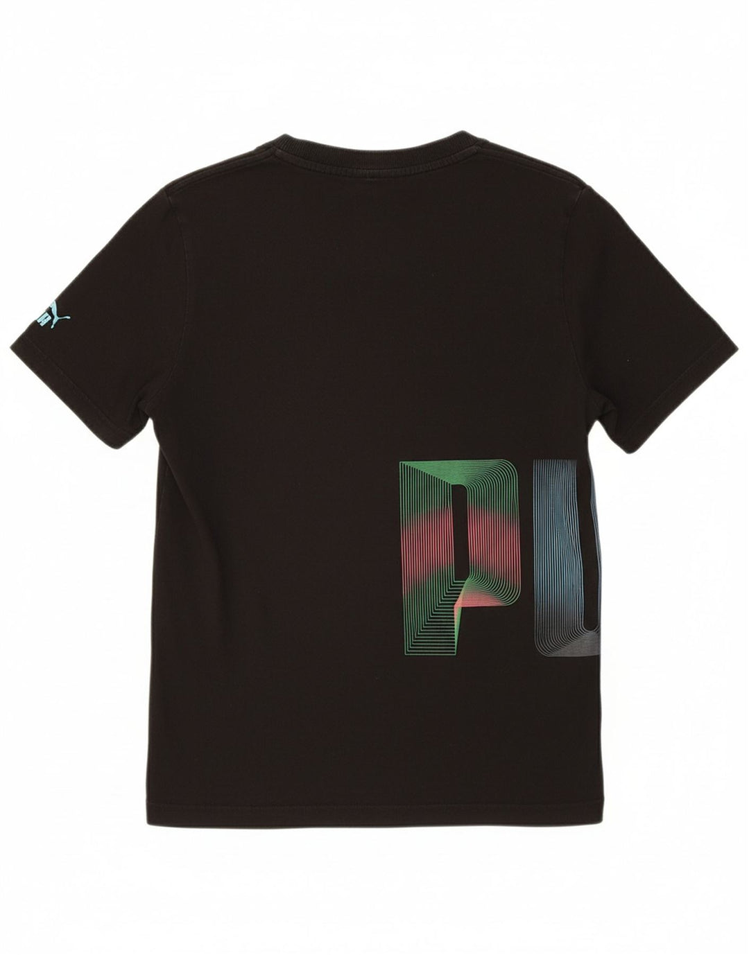 PUMA Mens Graphic T-Shirt Top Small Black