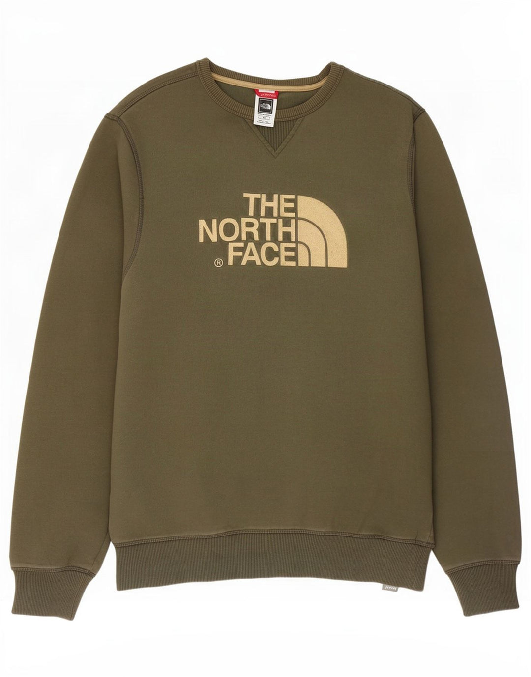 The North Face Herren-Sweatshirt mit Grafik, mittlere Khaki-Baumwolle