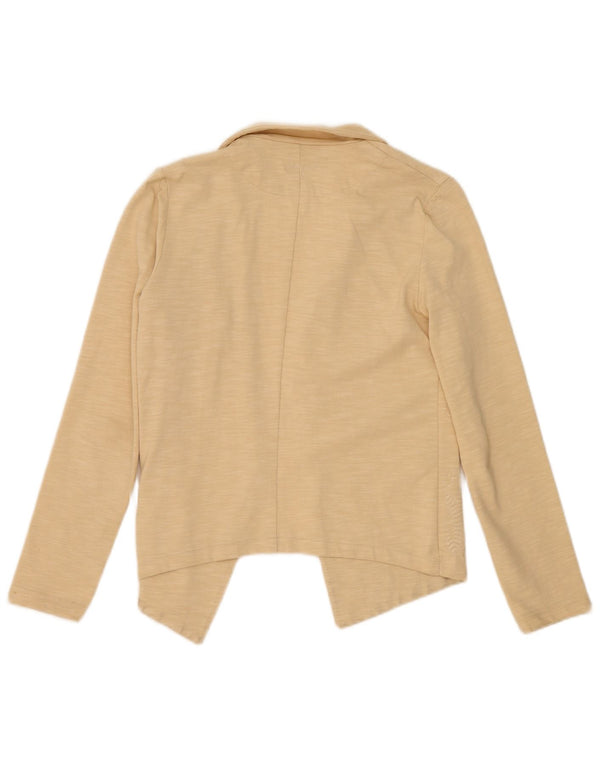 Desigual Womens Open Blazer Jacke EU 38 Mittelbeige gefleckte Baumwolle