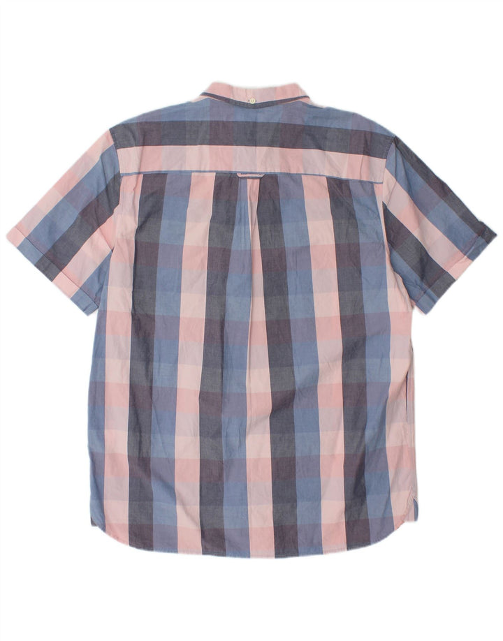 Lyle & Scott Herren-Kurzarmhemd, groß, mehrfarbig, kariert, Baumwolle