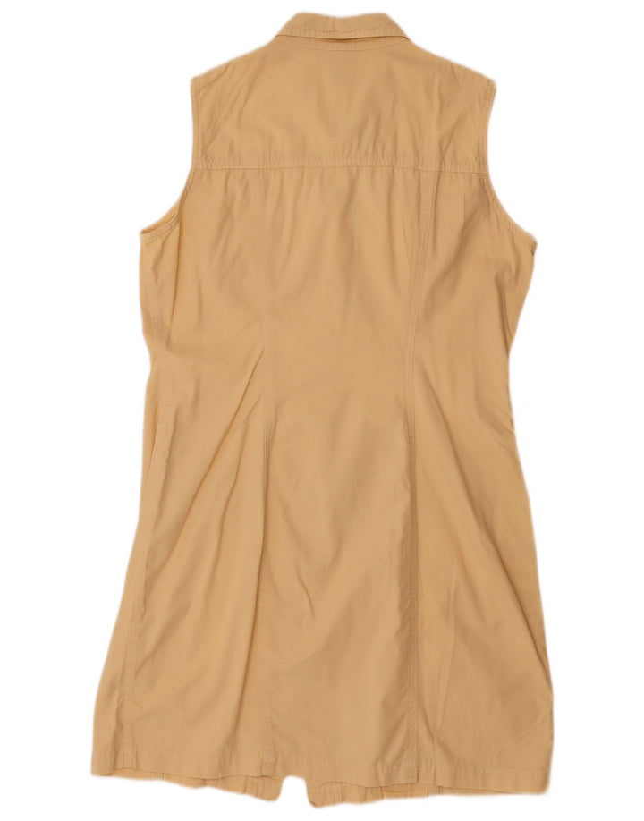 Colmar Damen ärmelloses Hemdkleid IT 46 Large Beige
