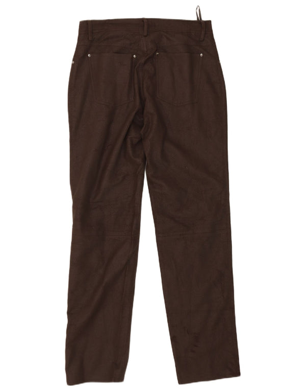 John Devin Herren Tapered Kunstlederhose EU 50 Large W32 L32 Braun