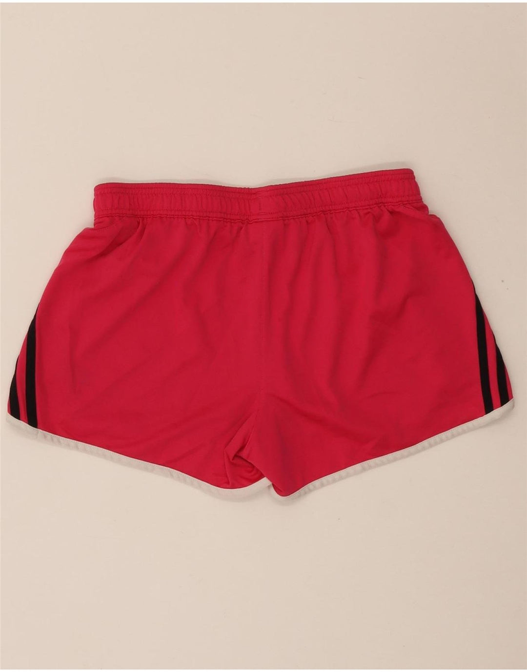 ADIDAS Damen Sportshorts UK 12/14 Mittelrosa Polyester