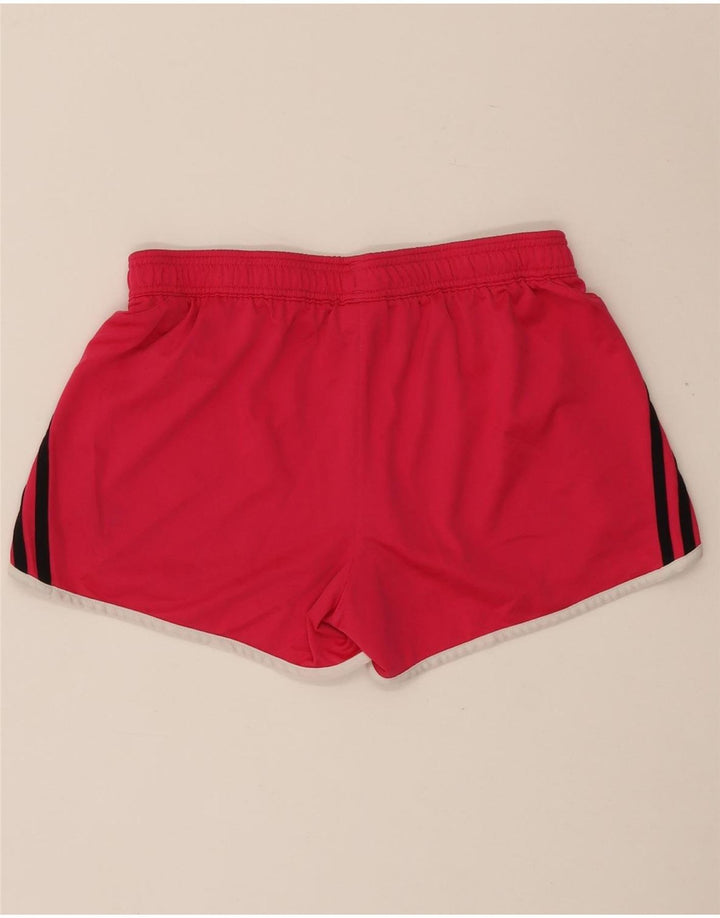 ADIDAS Damen Sportshorts UK 12/14 Mittelrosa Polyester