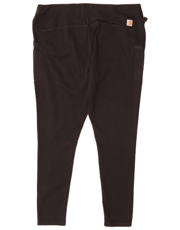 Carhartt Damen Taillierte Leggings UK 20 2XL Schwarz