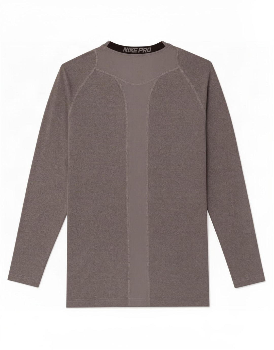 Nike Damen Dri Fit Top Langarm UK 10 Small Graues Colourblock-Polyester