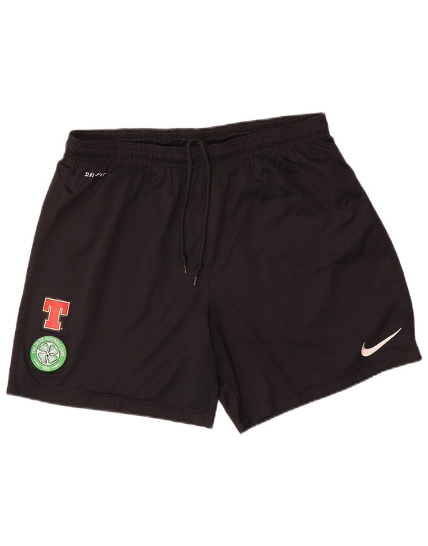 Nike Herren-Sportshorts „The Celtic Football Club“ mit Grafik, Größe L, Schwarz