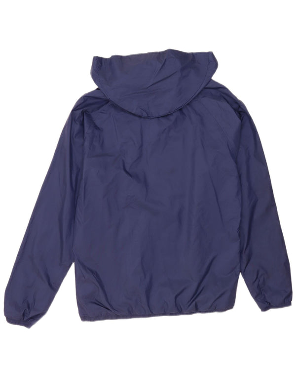 Puma Herren-Regenjacke mit Kapuze, UK 38, mittleres Marineblau, Colourblock-Nylon