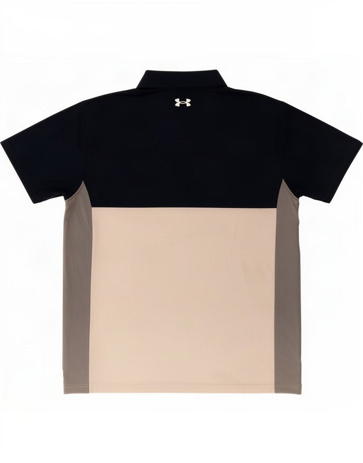 Under Armour Herren-Poloshirt XL, Marineblau, Farbblock-Elastan