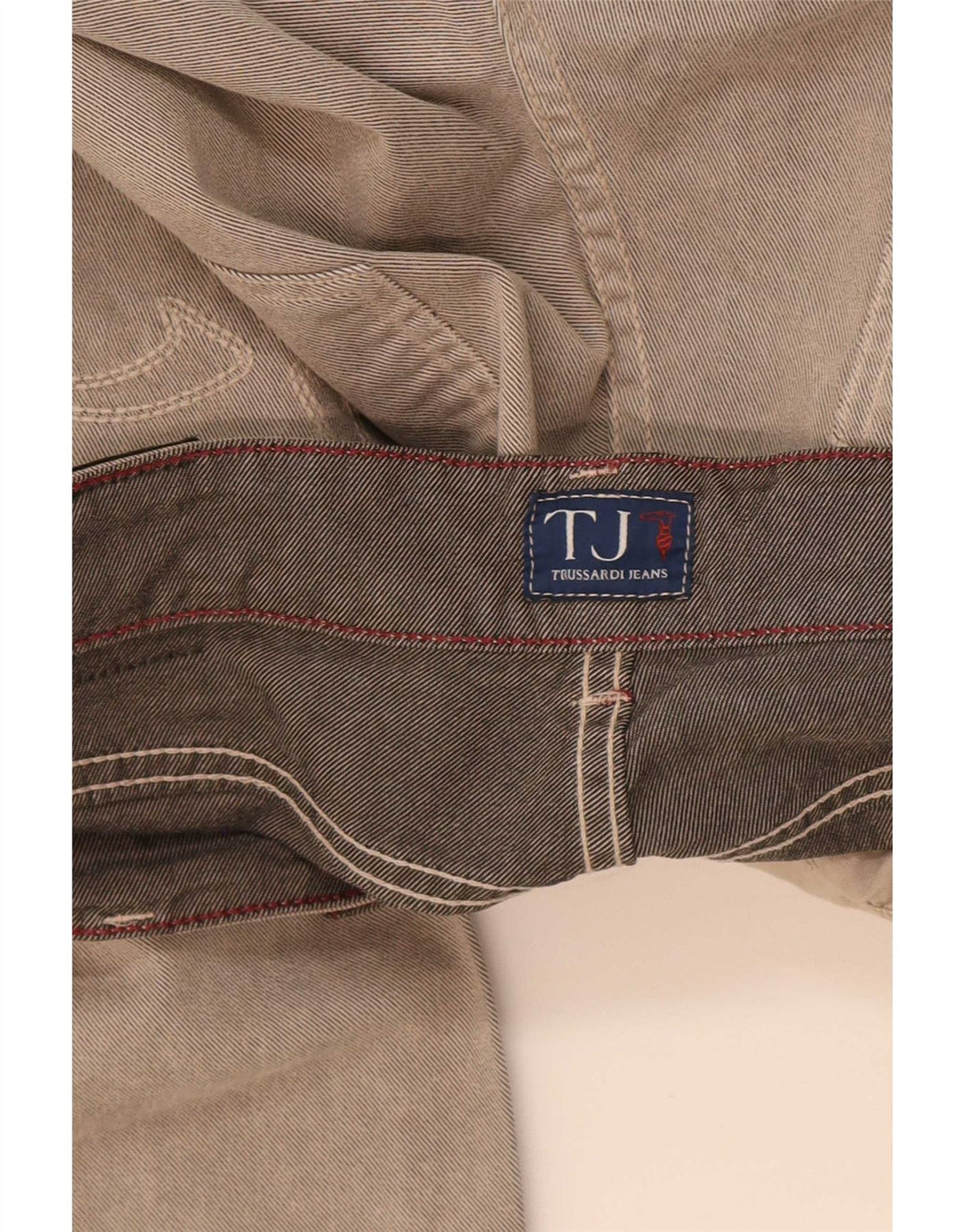 Trussardi Herren Straight Jeans W31 L33 Graue Baumwolle