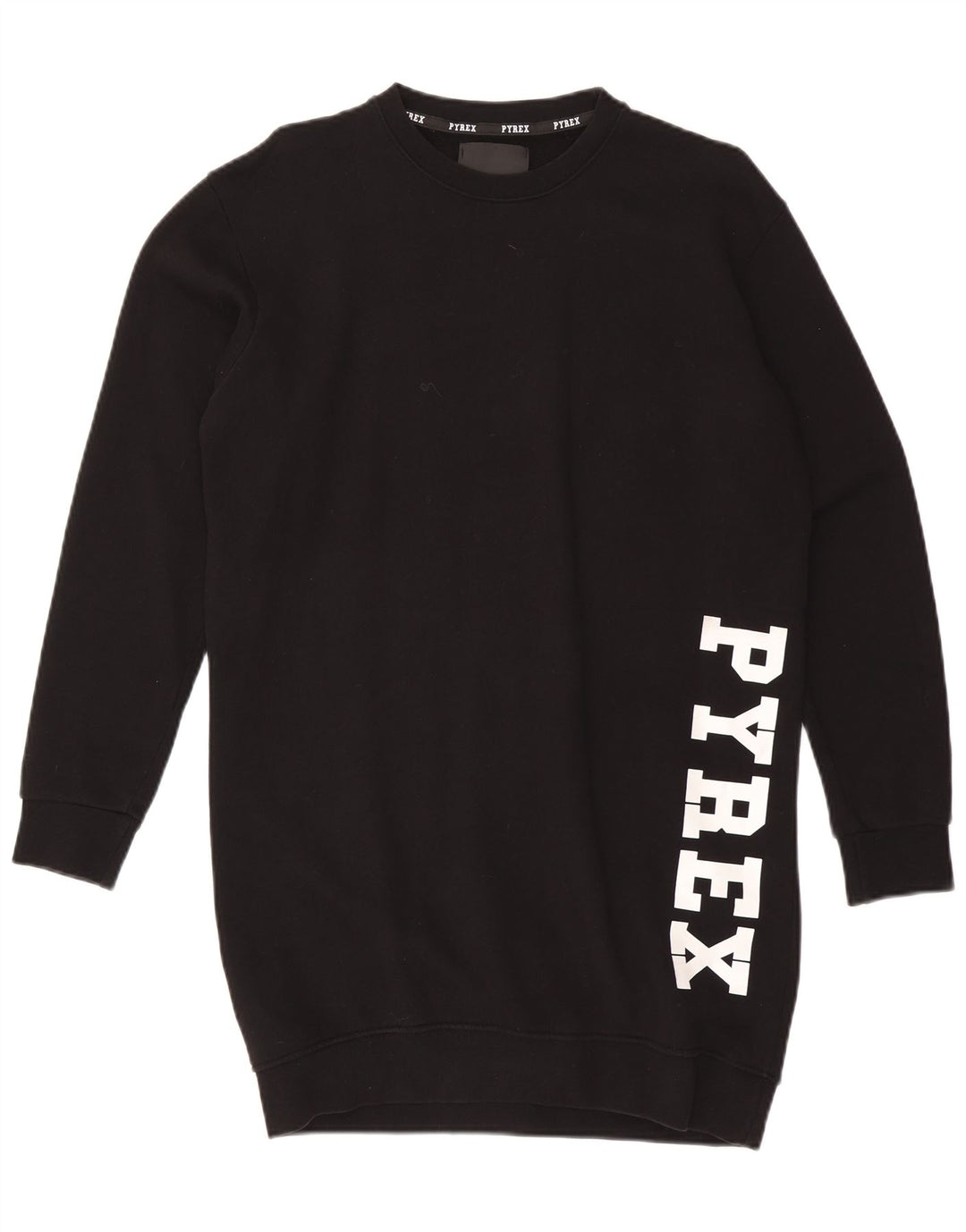Pyrex Damen-Sweatshirt-Pulloverkleid in Übergröße, Gr. 10, Größe S, Schwarz, Baumwolle
