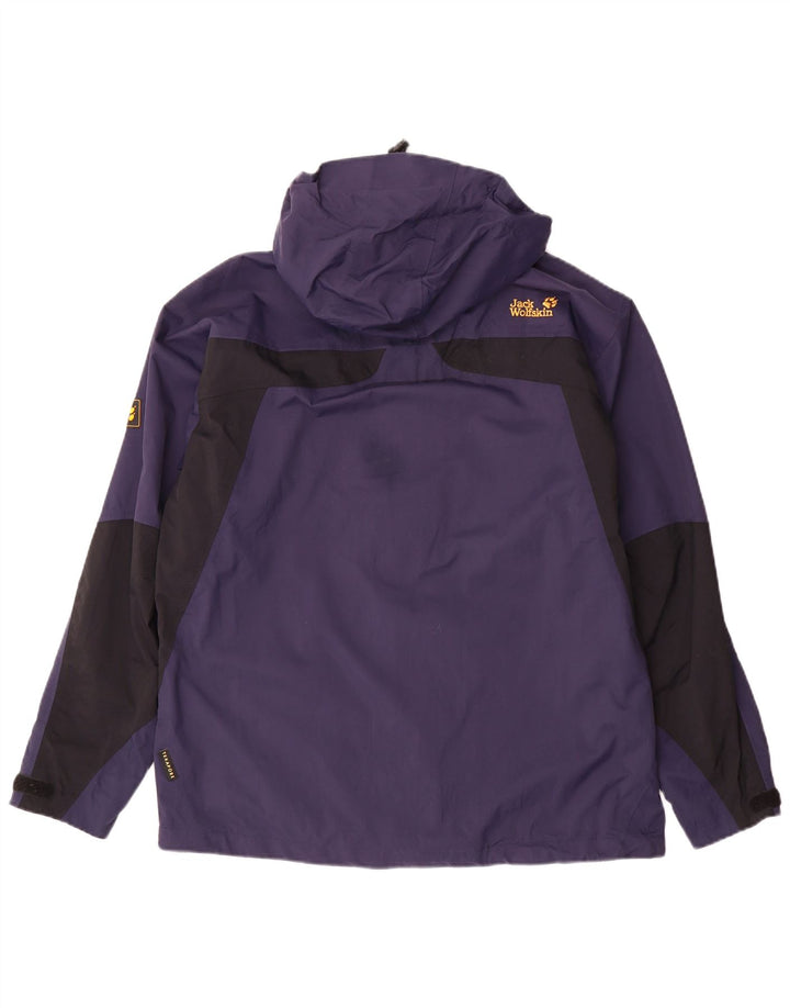 JACK WOLFSKIN Herren Regenjacke UK 36/38 Medium Navy Blue Colourblock