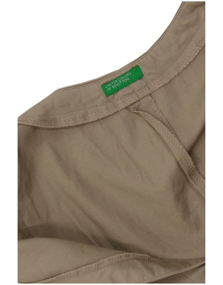 Benetton Damen Ärmelloses Etuikleid UK 12 Medium Khaki