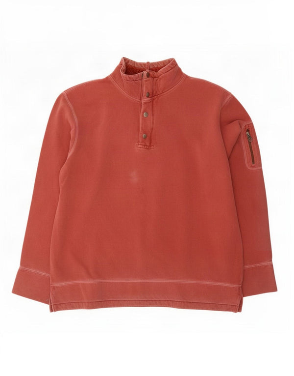 Gap Herren-Sweatshirt mit Reißverschluss, XL, rote Baumwolle