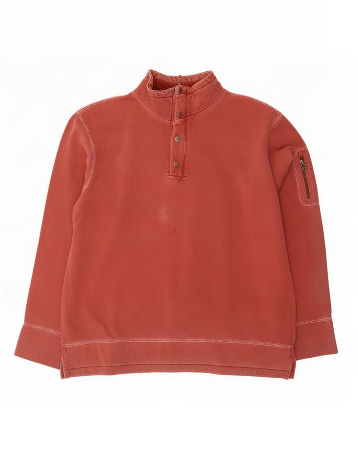 Gap Herren-Sweatshirt mit Reißverschluss, XL, rote Baumwolle