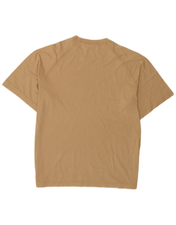 Think Pink – Übergroßes Grafik-T-Shirt-Oberteil für Damen, UK 16, Größe L, Beige, Baumwolle