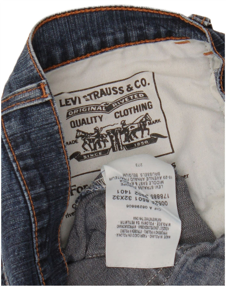 LEVI'S Damen Bootcut-Jeans W32 L32 Blaue Baumwolle