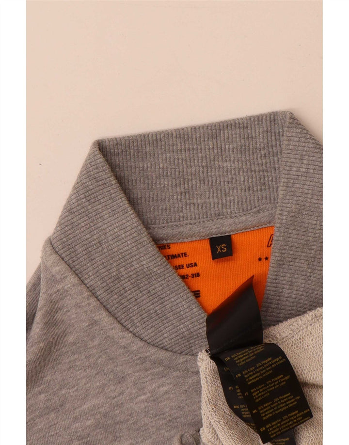 Alpha Industries Herren-Trainingsanzugoberteil, XS, grau gefleckte Baumwolle
