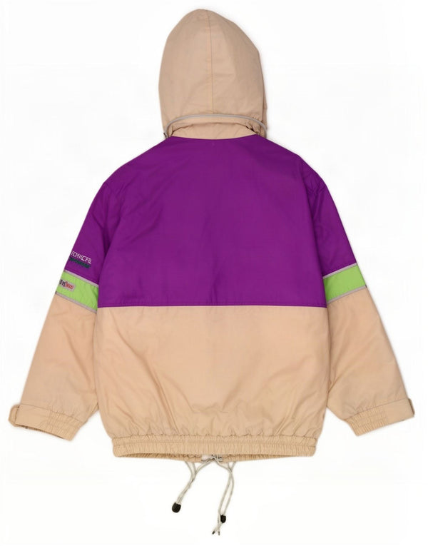 Brugi Herren-Skijacke mit Kapuze, UK 44, 2XL, gebrochenes Weiß, Farbblock
