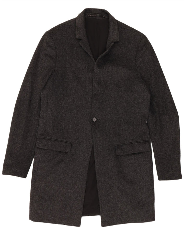 All Saints Herrenmantel UK 42 XL Graue Wolle