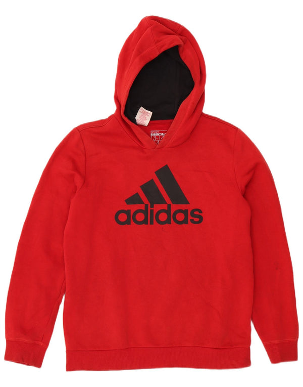 Adidas Jungen Graphic Hoodie Pullover 13–14 Jahre, rote Baumwolle