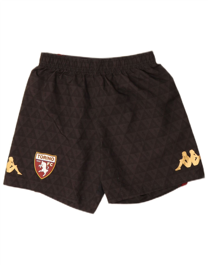 KAPPA Damen FC Torino Graphic Sport Shorts UK 8 Small Schwarz Polyester