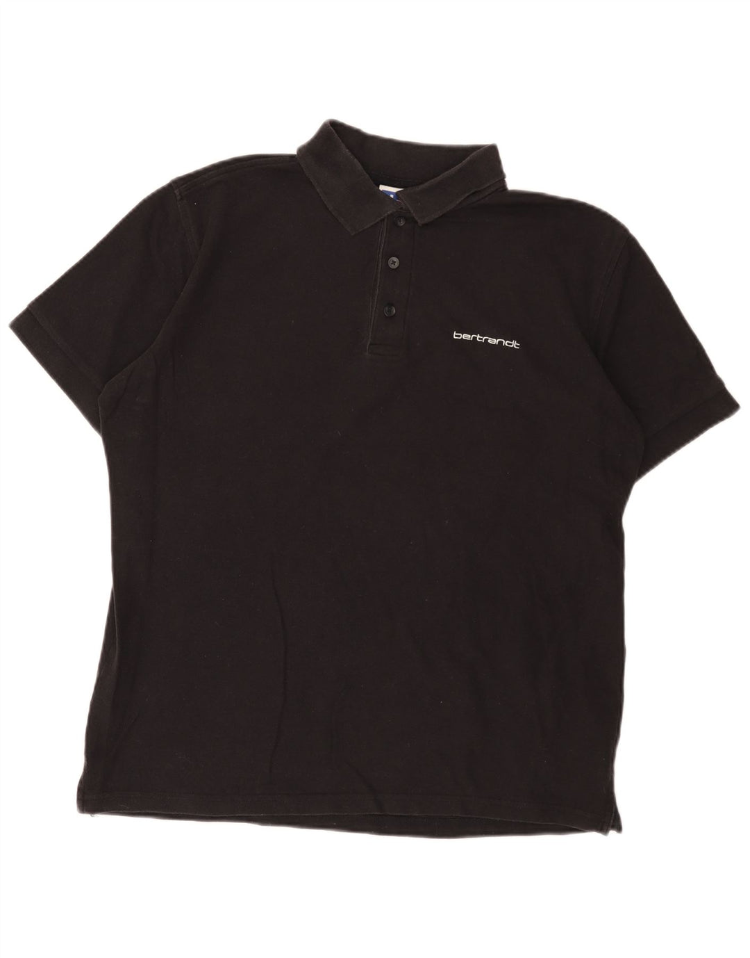 Russell Athletic Herren-Poloshirt aus mittelschwerer schwarzer Baumwolle