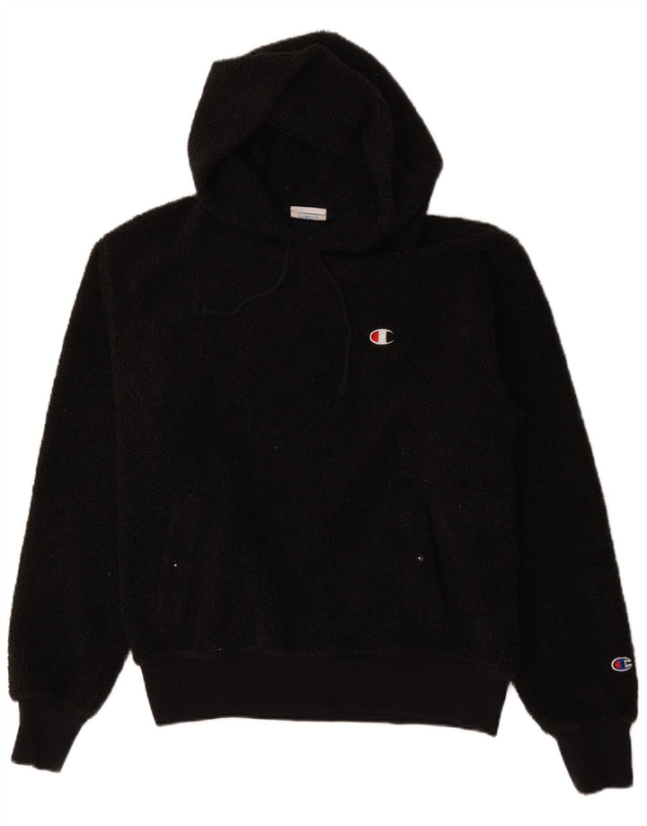 Champion Herren-Fleecepullover mit Kapuze, mittelgroß, Schwarz