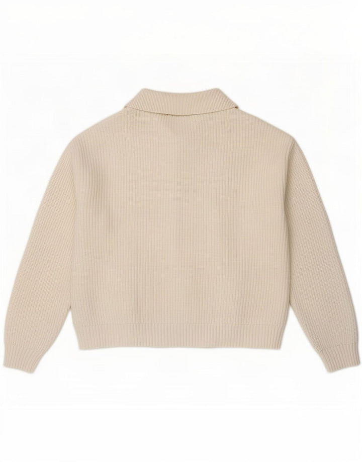 Marks & Spencer Damen-Cardigan-Pullover UK 14 Mittelweiße Viskose