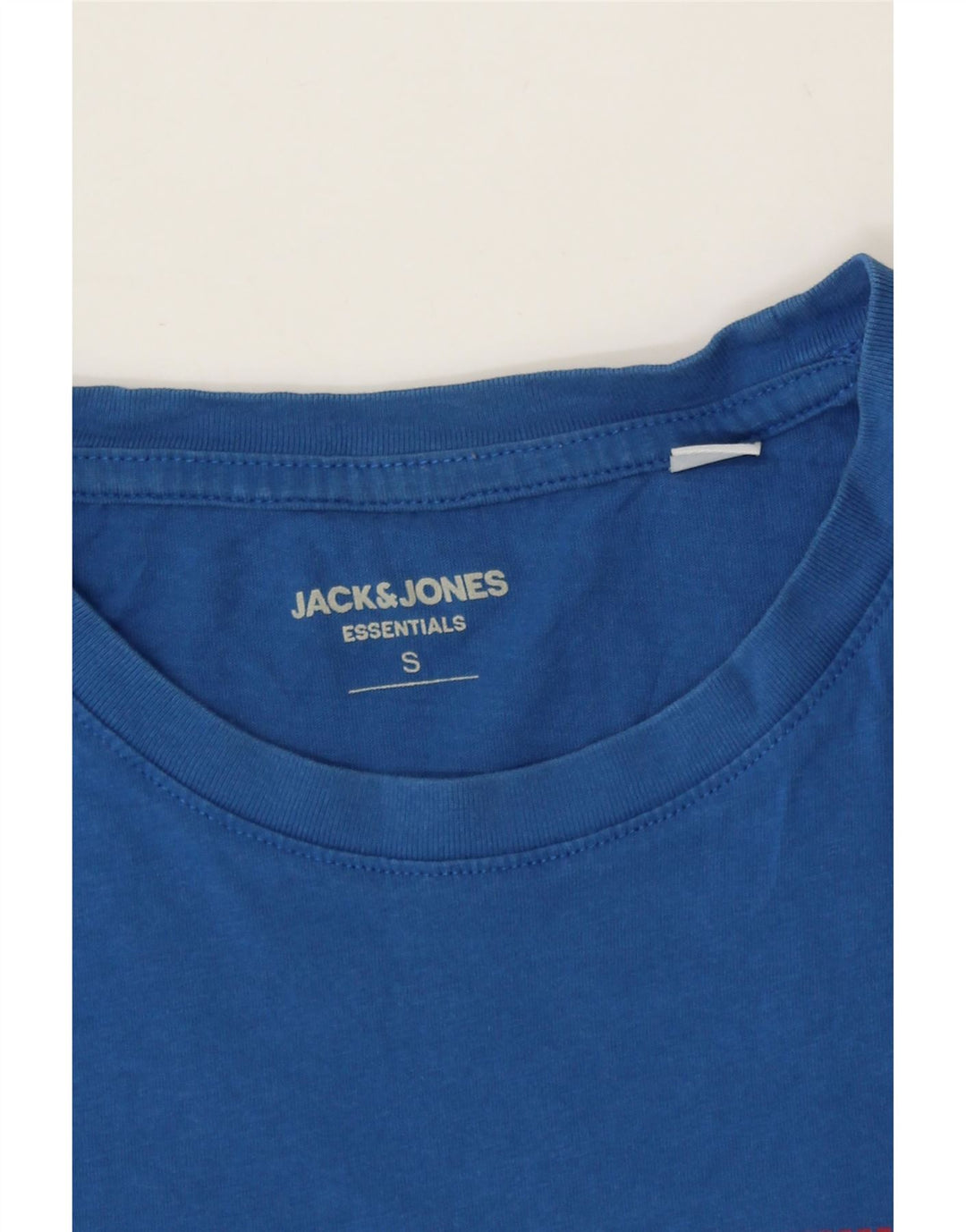 JACK & JONES Mens Graphic T-Shirt Top Small Blue Cotton Vintage Jack & Jones and Second-Hand Jack & Jones from Messina Hembry 