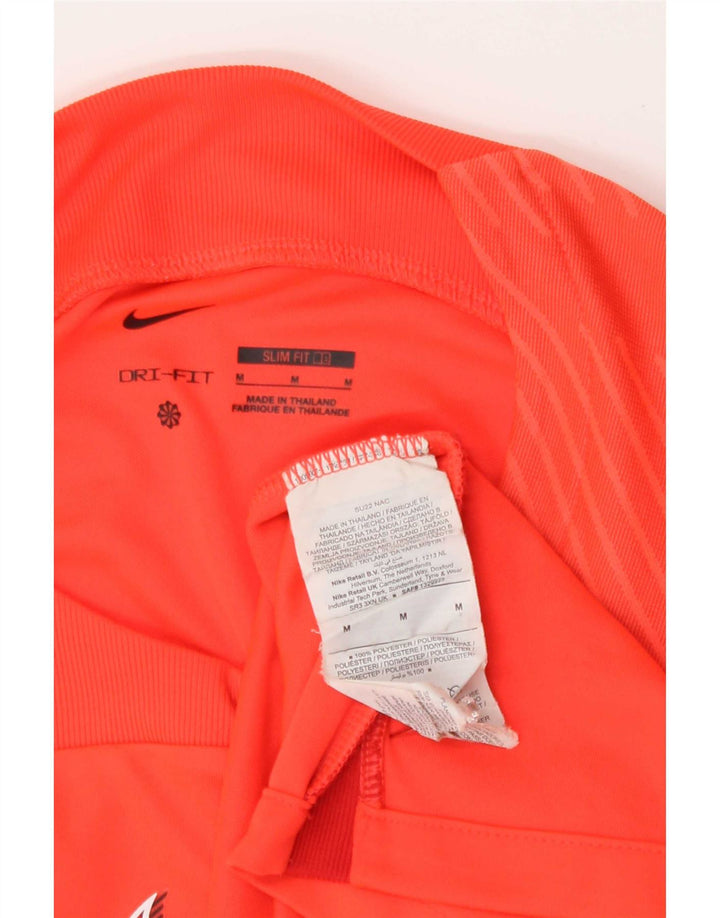 Nike Herren Grafik T-Shirt Top Mittelorange Farbblock Polyester