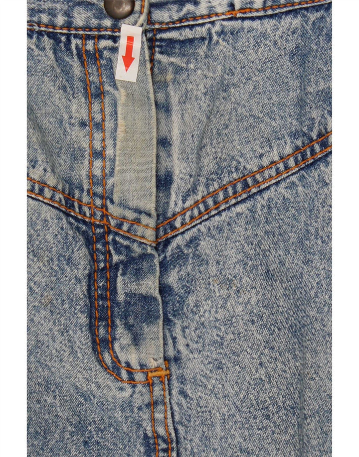 Vintage Damen Jeansrock IT 42 Medium W28 Blaue Baumwolle